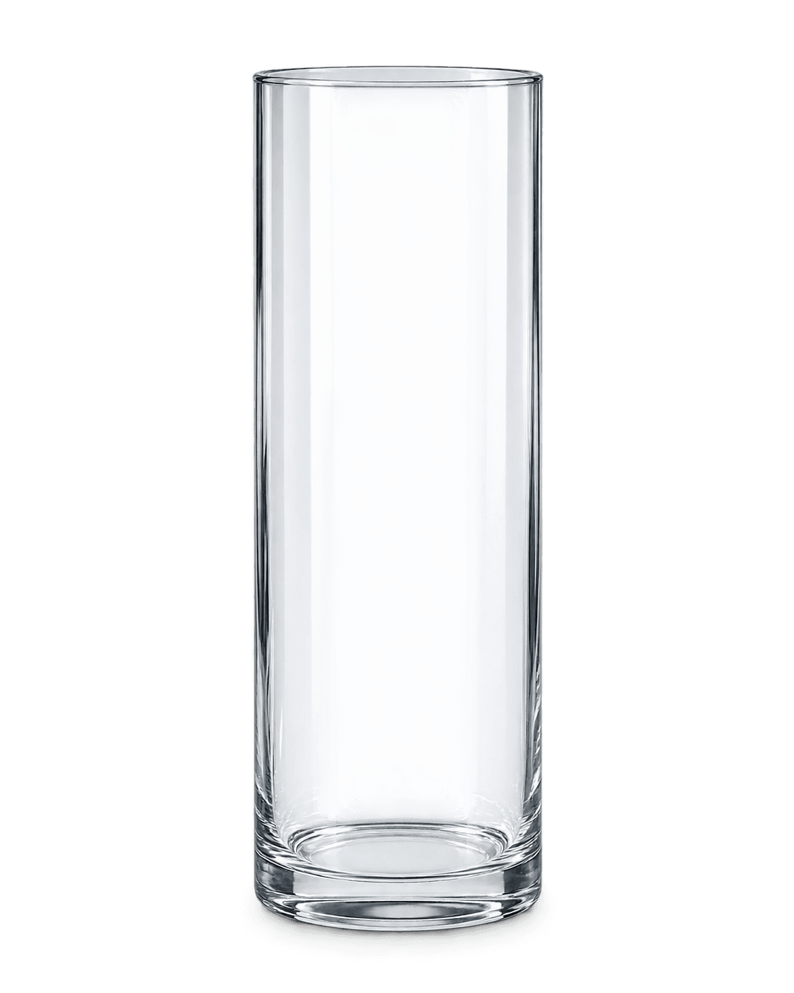 Klar sylinderformet glassvase i tre størrelser