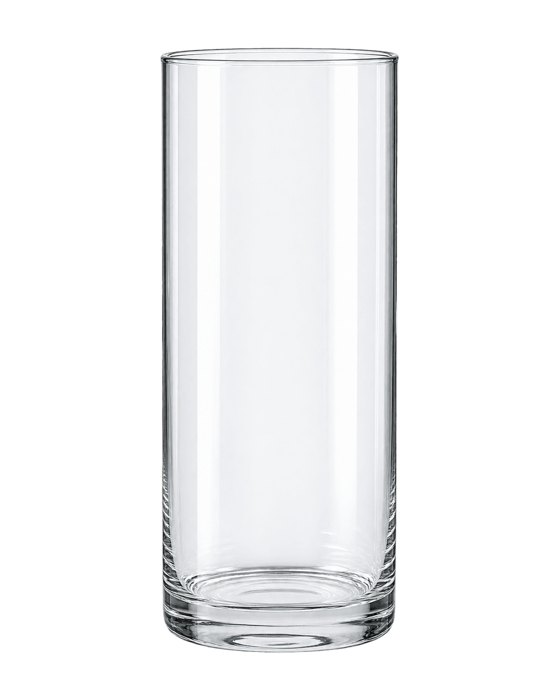 Klar sylinderformet glassvase i tre størrelser